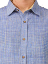 Textured Soft Handloom Shirt In Sky Blue Hue & With Mix N Match Combination