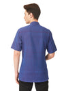Textured Soft Handloom Royal Indigo Shirt