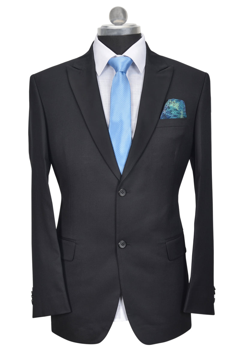 Black slim fit suit. Suit size 40 / Trouser size 34