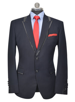 Navy Blue Slim Fit Stylized Suit, Size 44/54