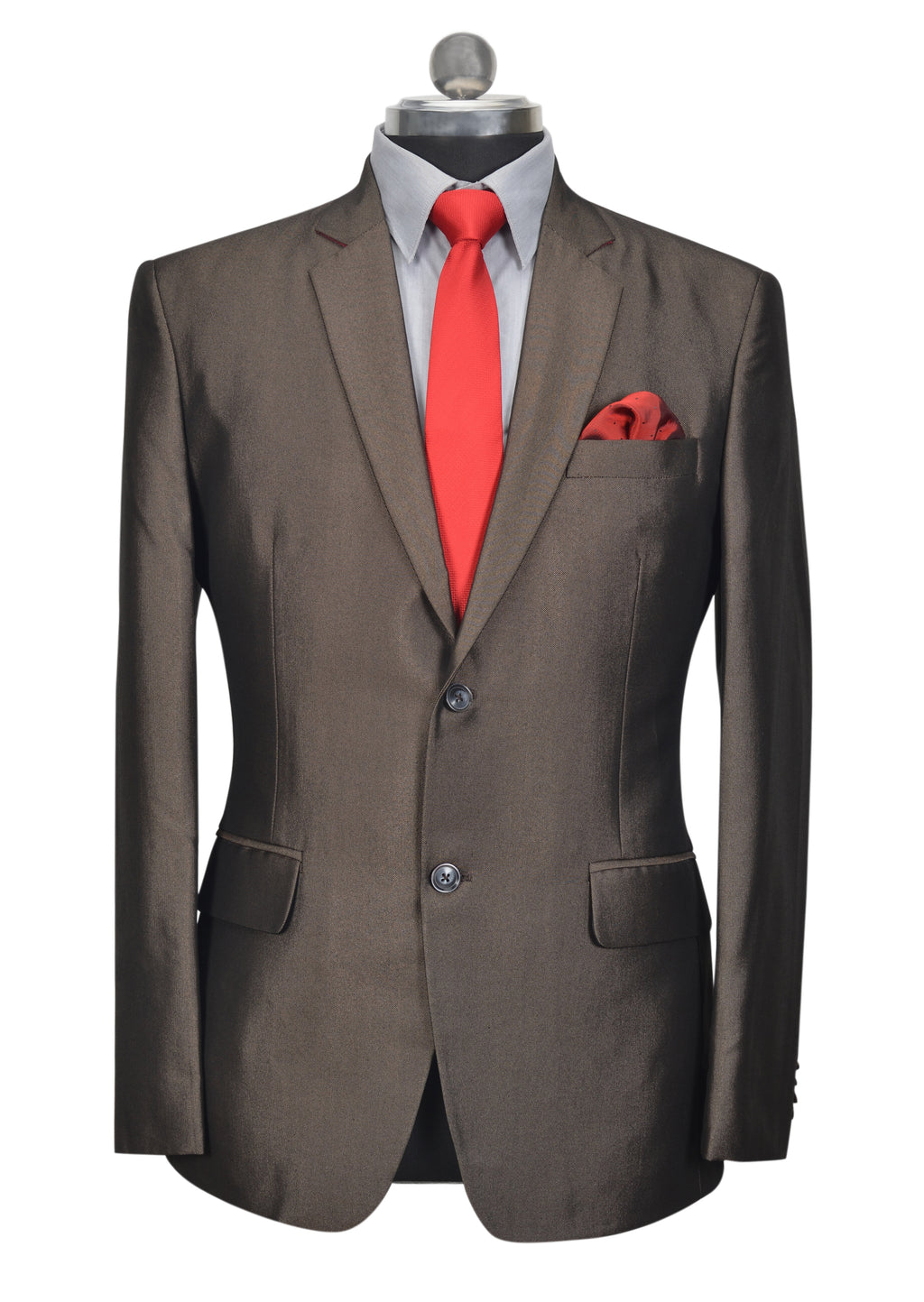 Brown Slim Fit Suit, Size 40/50